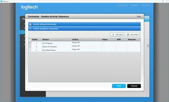 Logitech Harmony Configuration