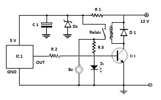 PIR Motion Sensor Schematic