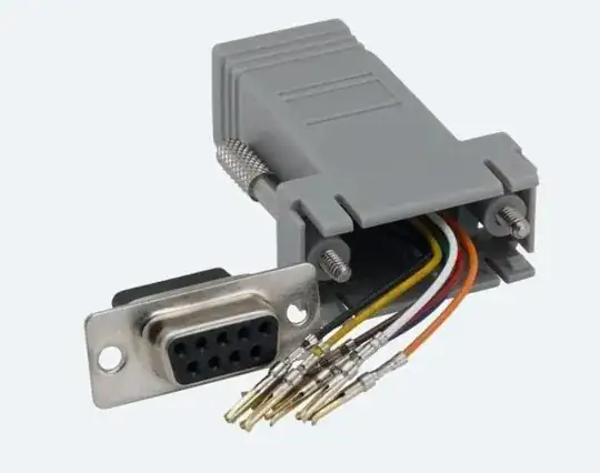 DB9 to RJ45 adapter