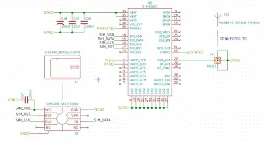 SIM800 circuit sheet