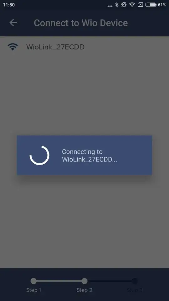 Wio connection wizard screenshot