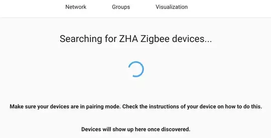 screenshot of unsuccessful attempts to discover devices