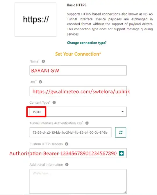 FILL the fields like the picture