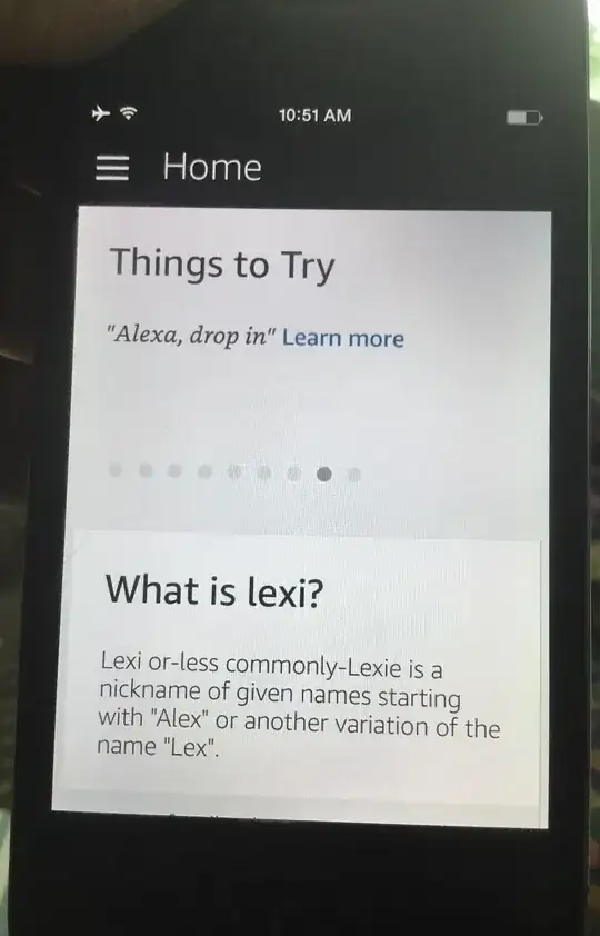 Opening screen - no alexa button