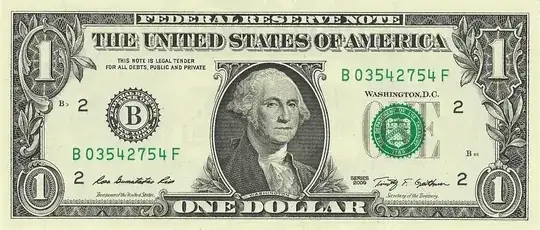 US $1 bill