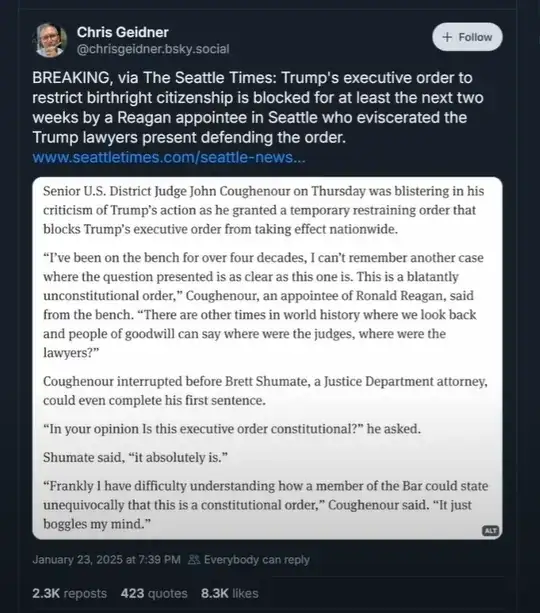 snippet of the reporting