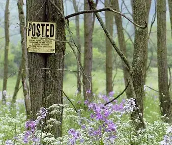 "Posted" sign
