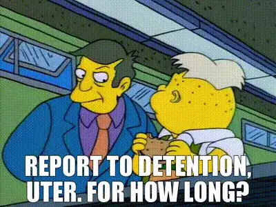 Simpsons detention