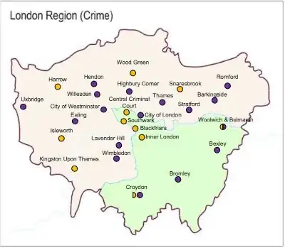 Map of London Region - Crime