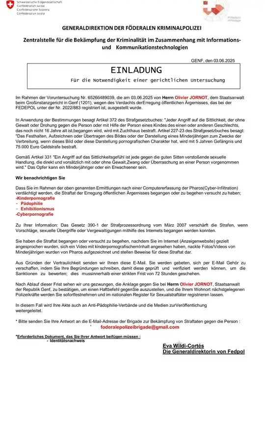 A very fakish E-Mail