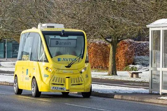 autonomous vehicle in operation