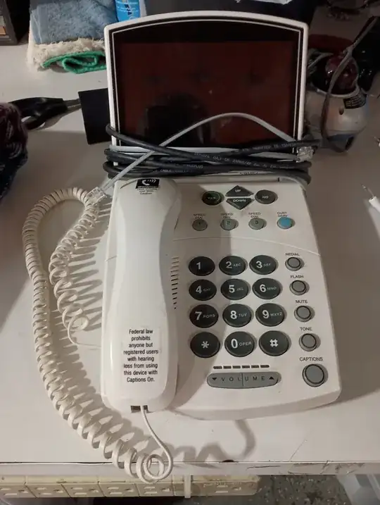 Federal law prohibits anyone but registered users with hearing loss from using this device with Captions On.