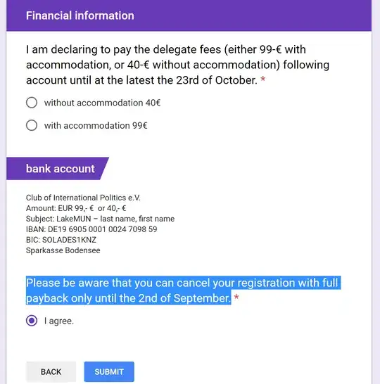 registration form of the mun conference