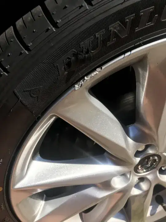 Curbed rim on Mazda3