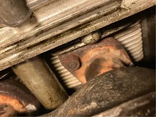 rusty heat exchanger nut