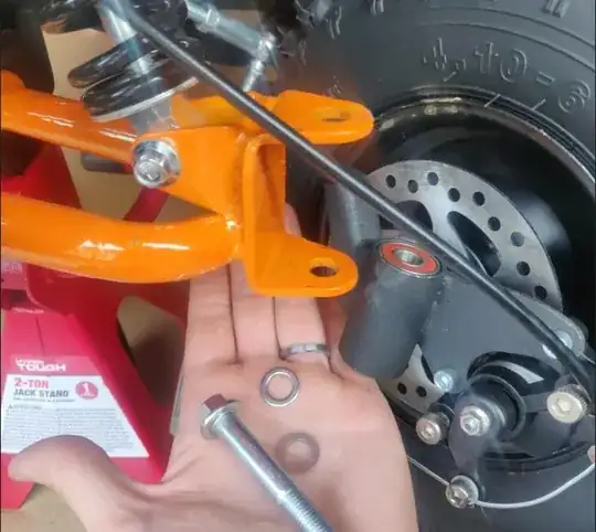 800W kids atv steering knuckle attachment