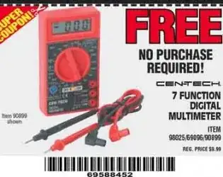 free harbor freight volt ohm meter coupon
