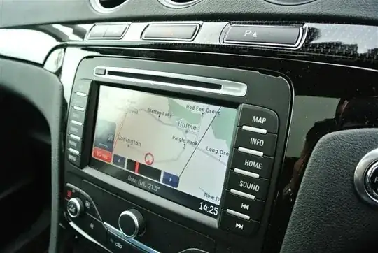 sat nav appearance
