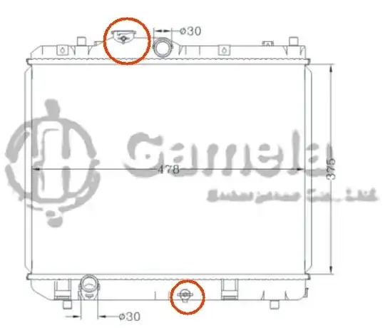 Radiator Filler Neck and Petcock