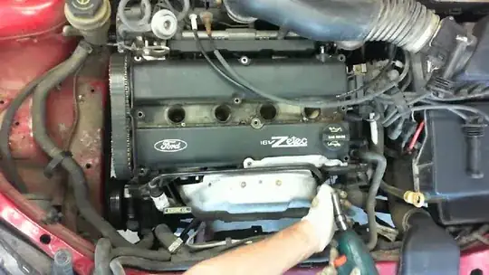 Zetec with belt cover removed