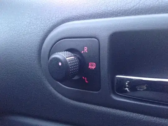 wing mirror controls