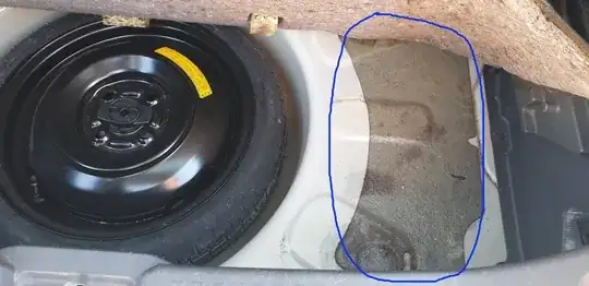 Under the trunk mat