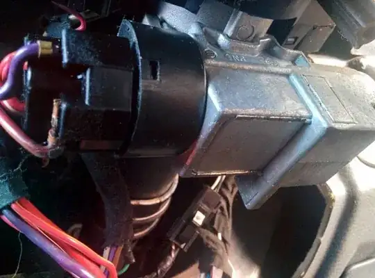 ignition switch closeup