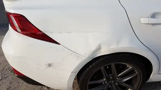 Side View of Damage