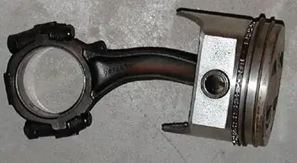 bent piston rod