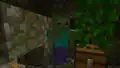 Hostile mobs can possibly spawn in the secret chamber of the pyramid, due to the lack of light inside.