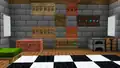 Shelves with copper chest