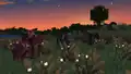 Cows and firefly bushes.