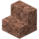 Granite Stairs.png: Infobox image for Granite Stairs the block in Minecraft