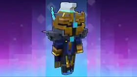 Dark Storm Champion Screenshot MCL.png: Infobox image for Dark Storm Champion the legends skin in Minecraft