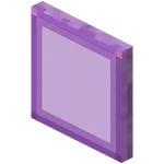 Hardened Purple Stained Glass Pane.png: Infobox image for Hardened Stained Glass Pane the block in Minecraft