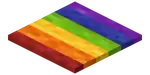 Rainbow Carpet.png: Infobox image for Rainbow Carpet the block in Minecraft