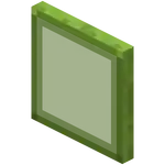 Hardened Green Stained Glass Pane.png: Infobox image for Hardened Stained Glass Pane the block in Minecraft