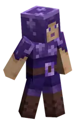 Amethyst Warrior.png: Infobox image for Amethyst Warrior the dungeons cosmetic in Minecraft