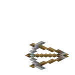 Rail (NE).png: Infobox image for Rail the block in Minecraft