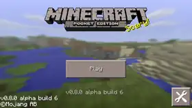 Pocket Edition 0.8.0 build 6.png: Infobox image for v0.8.0 alpha build 6 the version in Minecraft