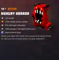 Hungry horror within the inventory.