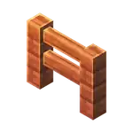 Acacia Fence (inventory) MCE.png: Infobox image for Acacia Fence the block in Minecraft