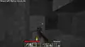 Mining through the block at the specific coordinates.