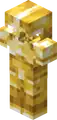 A render of golden armor on the same server.