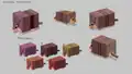 "Armadillo exploration" concept art featuring different armadillo colors.
