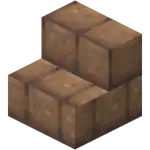 Mud Brick Stairs.png: Infobox image for Mud Brick Stairs the block in Minecraft