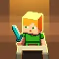 Alex retrieving the sword from the chest.