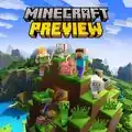 Old Minecraft Preview square key art with old logo.
