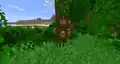 Naturally generated cocoa pods.