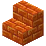 Resin Brick Stairs.png: Infobox image for Resin Brick Stairs the block in Minecraft